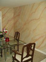 Marble faux finish kitchen and dining room, Las Vegas NV